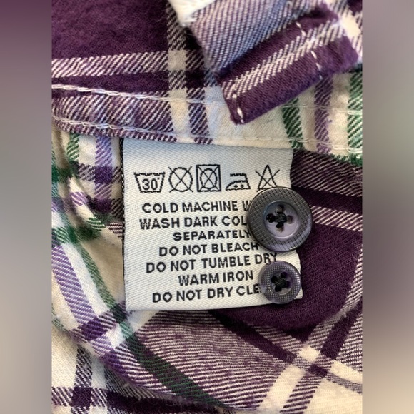 SUPERDRY super good purple plaid flannel - Picture 10 of 12